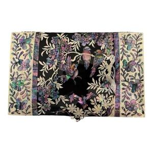 Korean Mother of Pearl Bird Inlaid Jewelry Box New